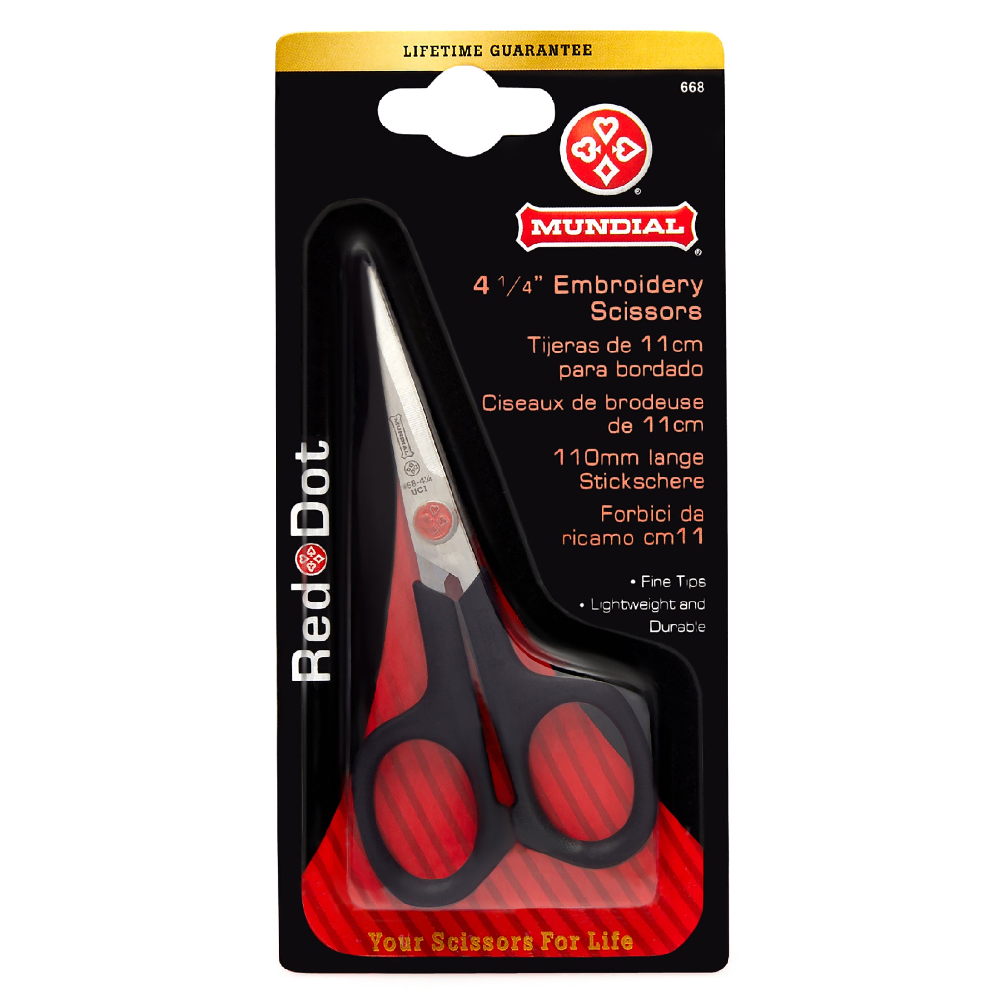 SCISSORS 668 4.25' EMBROIDERY